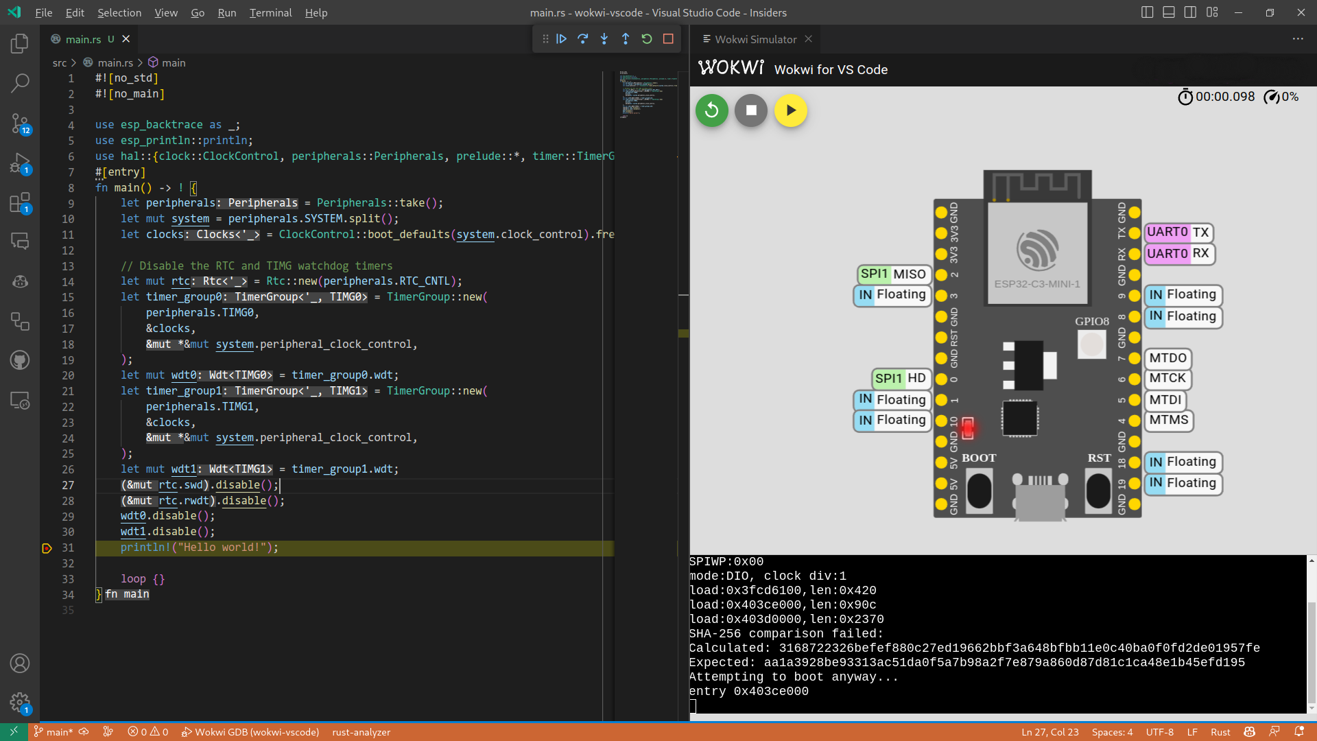 Wokwi VS Code example